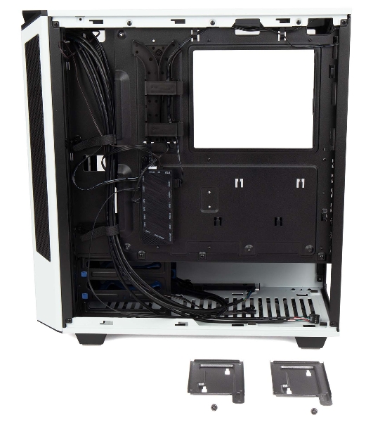 Компьютерный корпус Hiper PW81 белый без БП ATX 3x120мм 2xUSB2.0 2xUSB3.0 audio bott PSU