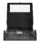 Шкаф коммутационный NTSS (NTSS-SOHO5U-BL) настенный 5U 520x140 мм пер. дв. стекл несъемн. бок. пан. 80 кг черный, фото8