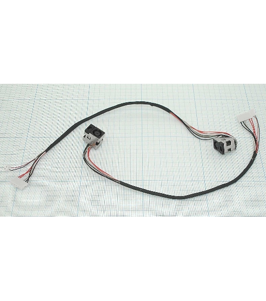 Разъем для ноутбука HY-HP025 HP Paviloin DV7-2000 DV7-3000 6pin+2pin с кабелем