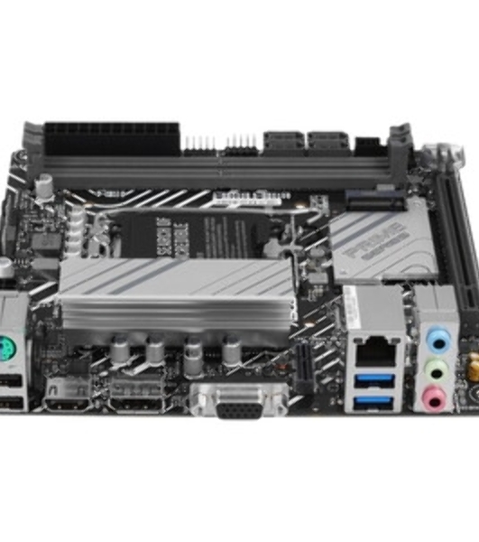 Материнская плата ASUS PRIME H610I-PLUS-CSM, LGA 1700, Intel H610, 2xDDR5, 4xSATA, 1xM.2 PCIe 3.0 x4, 1xPCIe 4.0 x16, 1xHDMI, 1xDP, 1xVGA, 2xUSB-A 3.2 Gen 1, 2xUSB-A 2.0, 1x 1Gb LAN, 3x3.5 мм, 7.1, Mini-ITX