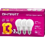 Лампа светодиодная ОНЛАЙТ 80 875 OLL-F-A60-09-230-4K-E27 80875, фото 1