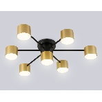Потолочный светильник Ambrella light FL51726/7 BK/GD черный/золото GX53/7 max 12W 645*135, фото5