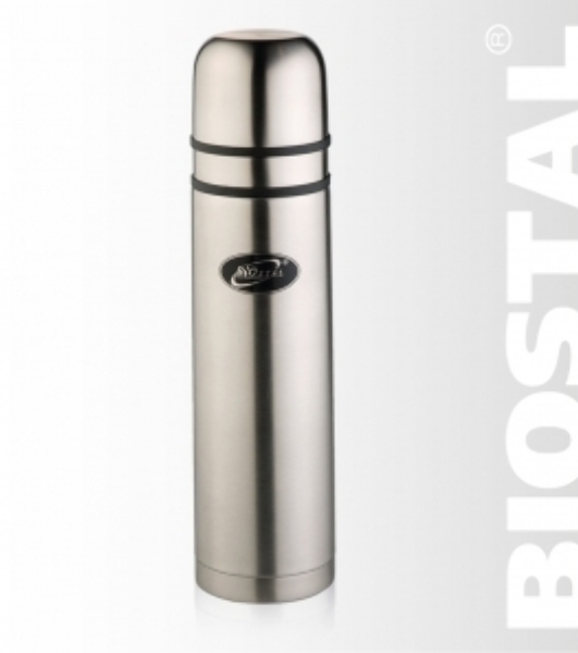 Термос с узкой горловиной Biostal NB-1000 K2, 2 чашки, 1.0 л. (в уп. 12 шт)