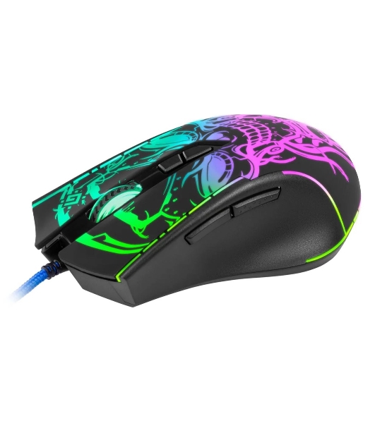 Мышь проводная Defender Bulletstorm GM-928 черный, 7200 dpi, USB, кнопки - 7