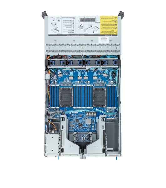 Серверная платформа Gigabyte R283-S96/2U/2xIntel (Gen 4/5)/2xHS/32xDIMM/12xLFF NVME/SAS/SATA + 2xSFF SAS/SATA/2xGbE/2xOCP 3.0/4xFHHL/2x2000W/Rails