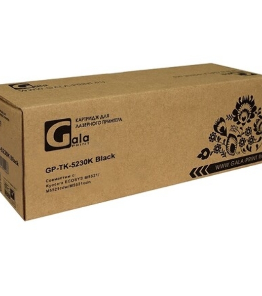 Тонер-туба GalaPrint GP-TK-5230K для принтеров Kyocera ECOSYS M5521/M5521cdw/M5521cdn черный 2600 копий