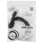 Кабель Cablexpert USB2.0 Pro CCF2-USB2-AMAF-6, AM/AF, 1.8м, экран, 2феррит.кольца, черный, пакет, фото6