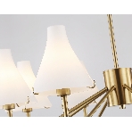 Люстра Ambrella light LH57135/8 BS/FR латунь/белый матовый E14/8 max 40W D800*650, фото6