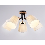 Светильник Ambrella light TR4733/5 BK/LWD черный/светлое дерево E27/5 max 40W D610*270, фото3
