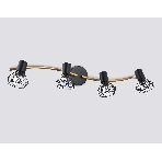 Светильник Ambrella light TR8658/4 BK/GD черный/золото E14/4 max 60W 750*100*185, фото6