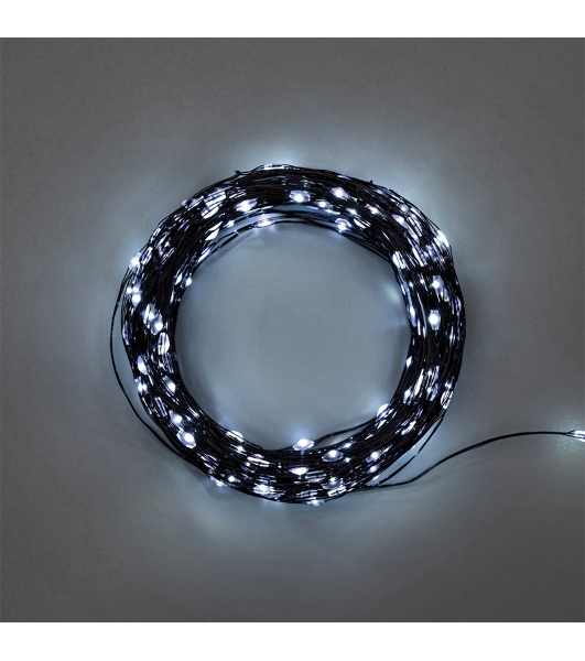 Гирлянда Neon-night Роса с контроллером 20м, 200LED, IP20, 230В, зеленый провод, белое свечение