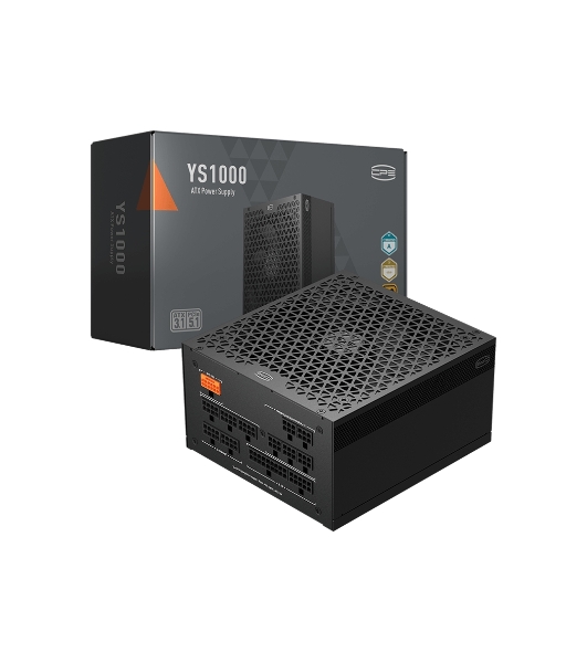 Блок питания PCCooler P5-YS1000-G1F, 1000Вт, 80 PLUS Gold, 135мм, модульный, черный