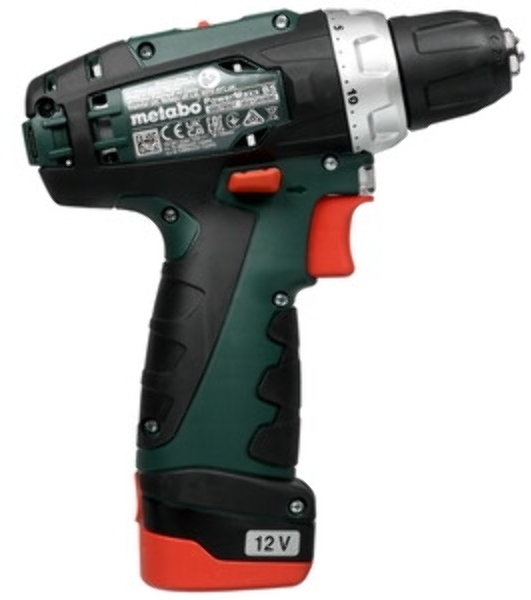 Дрель-шуруповерт Metabo PowerMaxx BS BL 12, 12 В, 2 Ач, 38 Нм, бесщеточный