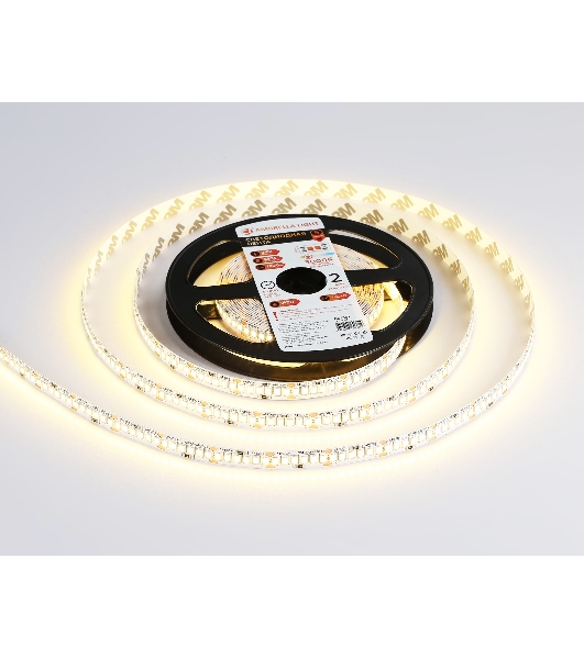 Светодиодная лента Ambrella light GS3301 2835 240Led/ 18W m/ 24V IP20 3000K/ 5000*10*1.2mm (2 конт.)