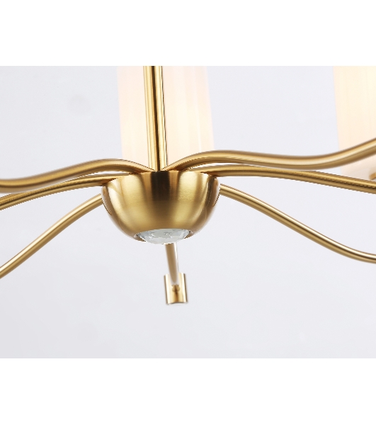 Люстра Ambrella light LH56053/7 BS/FR латунь/белый матовый E14*7 max 40W D680*950