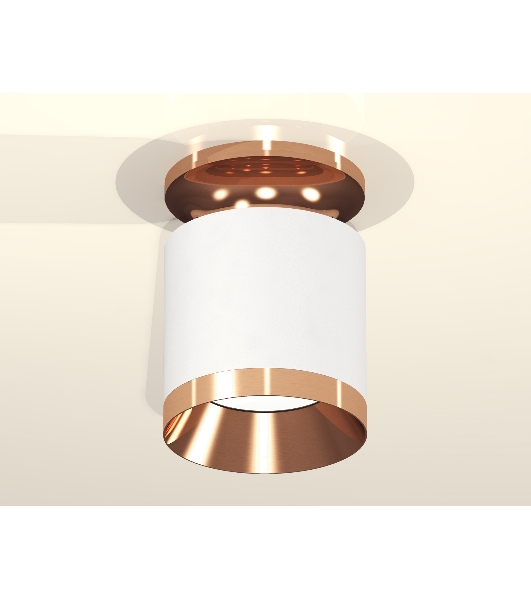 Светильник Ambrella Light XS7401141 SWH/PPG белый песок/золото розовое полированное MR16 GU5.3 (N7930, C7401, N7035)