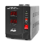 Стабилизатор напряжения Powerman AVS 1500D черный (220В±8% 1500ВА,12А,КПД 98%,циф. индикация вх./вых.), фото 1