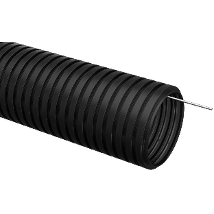 Труба гофрированная ПНД d40 мм с зондом черный (уп. 15 м) IEK CTG20-40-K02-015-1