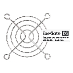 Решетка для вентилятора 60x60 ExeGate EG-060MR (60x60 мм, металлическая, круглая, никель), фото 1
