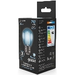Лампа светодиодная филаментная Gauss 7Вт цок.: E27 шар 220B 4100K св. свеч. бел. нейт. G45 (упак.: 10 шт), фото4