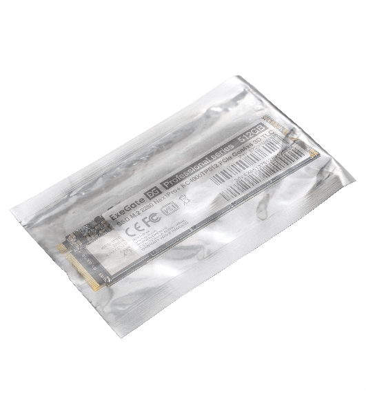 Накопитель SSD ExeGate NextPro+ KC4000TP512, 512Gb, M.2 2280, PCIe 4.0 x4, NVMe, R/W 5000/3600