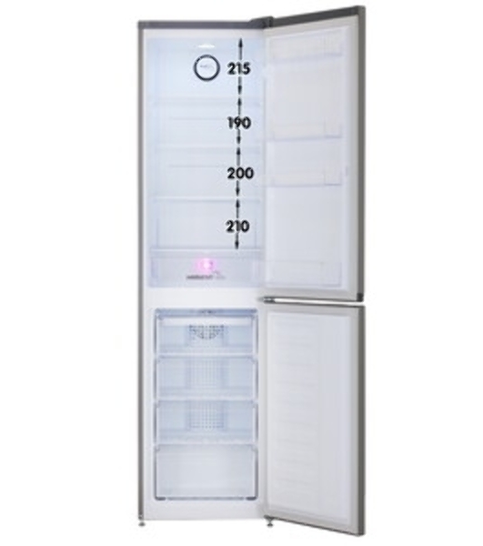 Холодильник Beko B3R0CNK332HG темно-серый двухкамерный 200/100л морозилка снизу, No Frost