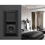Рамка ALFA Line (Черный матовый) 3-ая AF110703, фото4