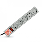 Сетевой фильтр POWER CUBE 1,9 м.* 5 розеток, серый, фото16