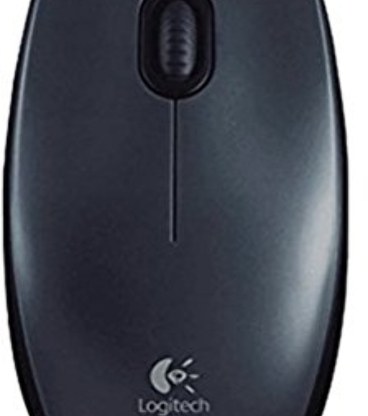 Мышь проводная Logitech M100/100R DARK/GREY (темно-серая/черная), 1000 dpi, USB, кнопки - 3