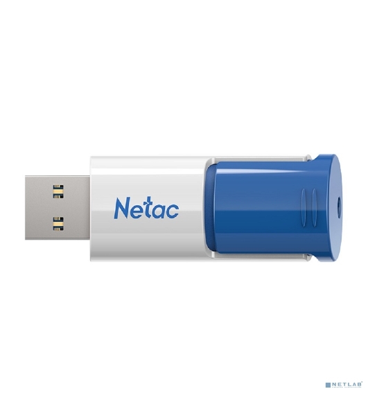 Флешка USB Netac U182 Blue (NT03U182N-256G-32BL), 256Gb, USB 3.0, R/W 70/30, белый/синий
