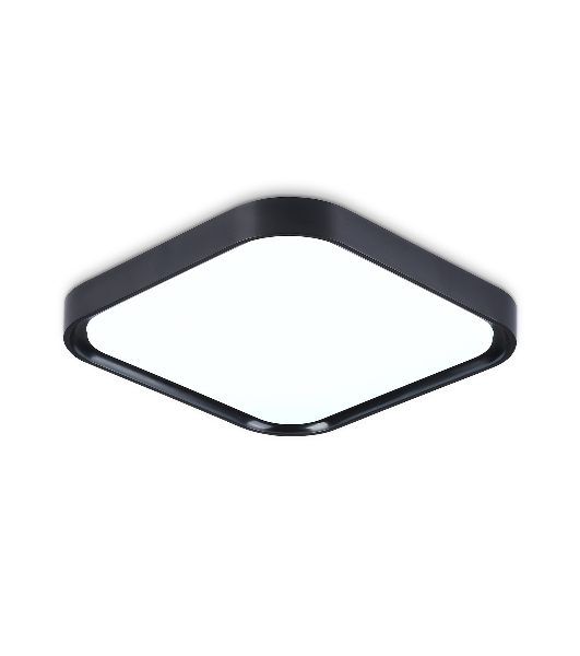 Потолочный светодиодный светильник Ambrella light FZ1262 BK черный 18W 5000K 250*250*60 (Без ПДУ)