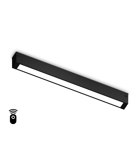 Управляемый светодиодный светильник для шинопровода Magnetic Ambrella light GL1272 BK черный IP20 15W 3000K-6400K 220V 120° 342*25*42 (Без ПДУ)