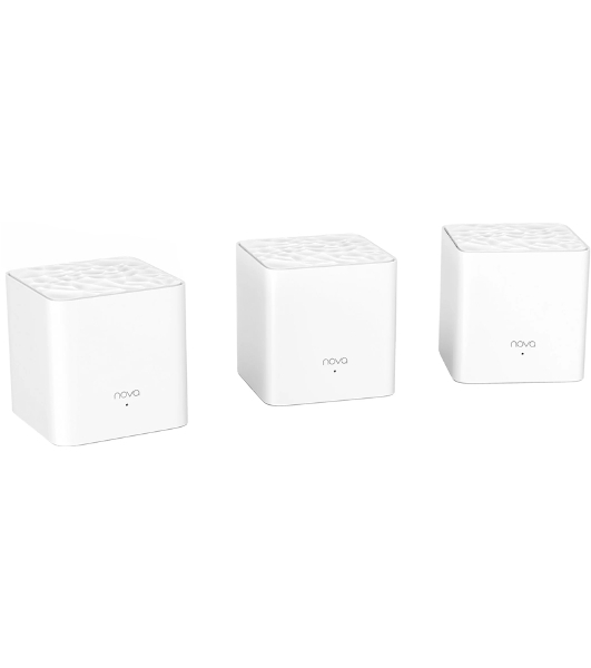 Двухдиапазонная Wi-Fi Mesh система Tenda nova MW3 (3 роутера) АС1200, 2 порта fast ethernet RJ45