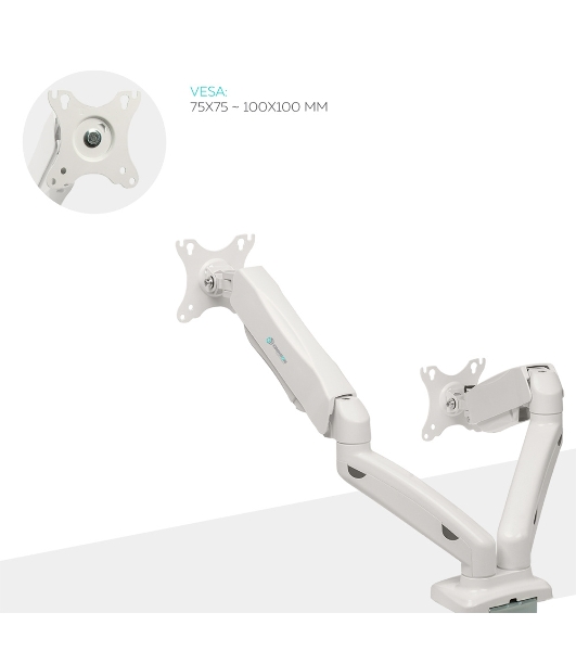 Кронштейн ONKRON G160 для монитора 13'-32' настольный, белый