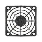 Решетка для вентилятора 60x60 ExeGate EG-060PSB (60x60 мм, пластиковая, квадратная, черная), фото 1
