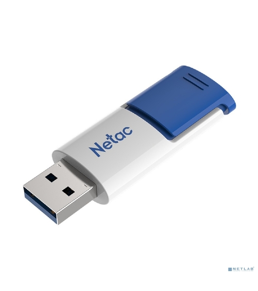 Флешка USB Netac U182 Blue (NT03U182N-256G-32BL), 256Gb, USB 3.0, R/W 70/30, белый/синий