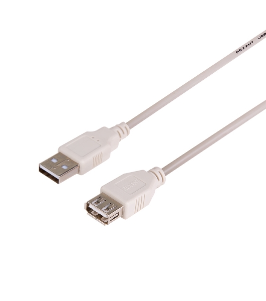 Кабель Rexant USB-А (male) - USB-A (female) 1.8M