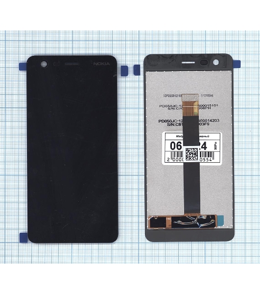 Дисплей для Nokia 2 черный
