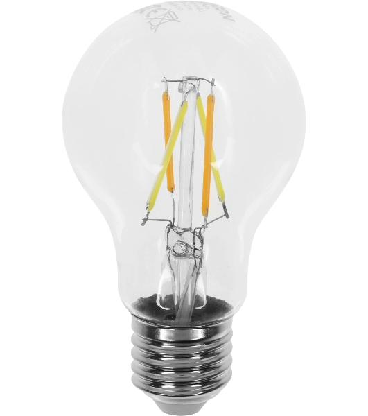 Умная LED лампа филамент GEOZON/E27/A60/5.5W/2200K-5500K/Wi-Fi/AC 220-250В, 50/60Гц/500lm/transparent GSH-SLF01