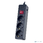 Сетевой фильтр Perfeo 'POWER+',PF_A4664 (1,8 м, 3 розетки, черный (PF-PP-3/1,8-B)), фото 1