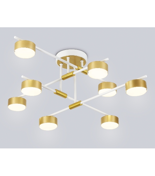 Потолочный светильник Ambrella light FL51751/8 WH/GD белый/золото GX53/8 max 12W 720*720*245
