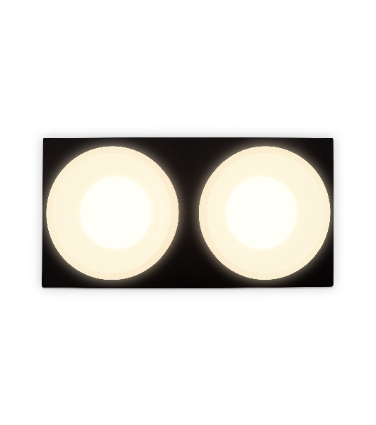 Светильник Ambrella light TN1319/2 SBK/FR черный песок/белый матовый GU5.3 182*92*45