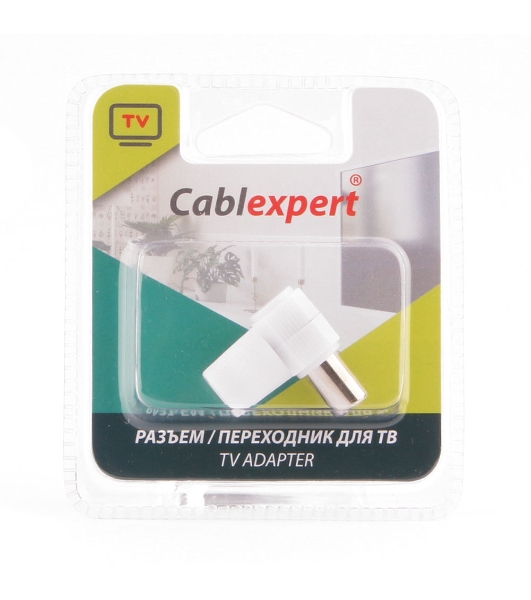 Разъем Cablexpert TVPL-9, TV (папа), 90 градусов, блистер