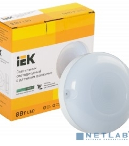 Светильник светодиодный IEK ДПО 1001 8Вт 4000К IP54 с акуст. датчиком LDPO3-1001-008-4000-K01