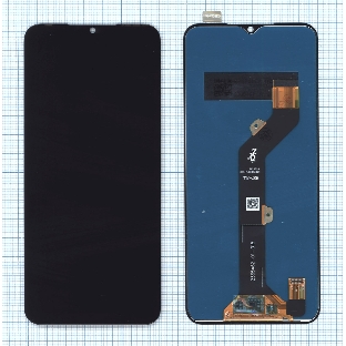 Дисплей для Tecno Spark 7 черный