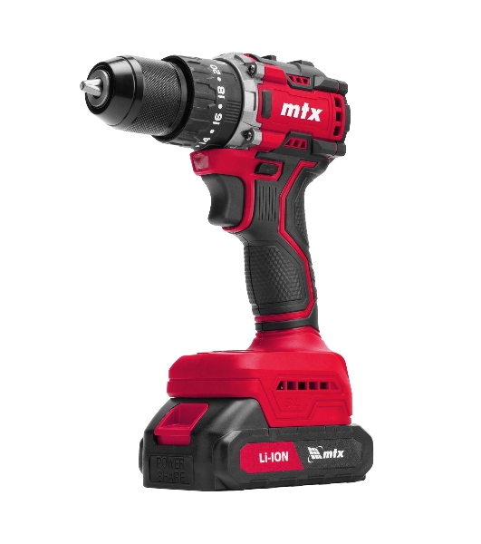 Дрель-шуруповерт MTX CIDS-BL-20, 20 В, 2 Ач, 60 Нм, бесщеточный, ударный