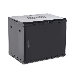 Шкаф коммутационный Rexant настенный 9U 600x600 мм пер. дв. металл черный, фото3