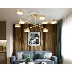 Потолочный светильник Ambrella light FL51751/8 WH/GD белый/золото GX53/8 max 12W 720*720*245, фото4