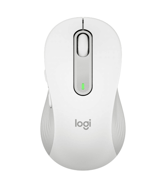 Мышь беспроводная Logitech Signature M650 L белый, 4000 dpi, радиоканал, Bluetooth, USB, кнопки - 5