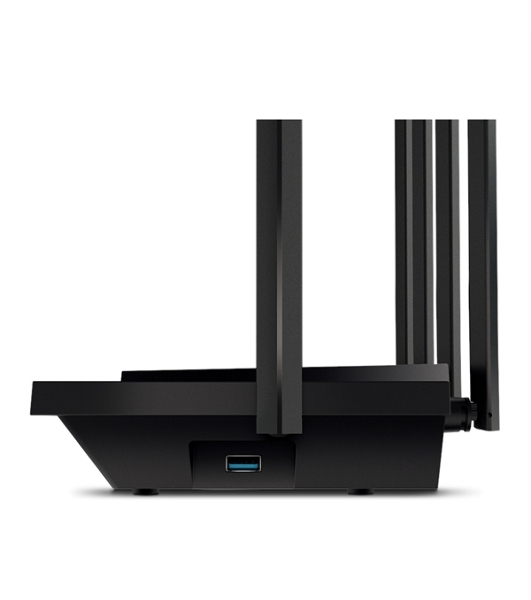 Роутер TP-Link Archer AX73 AX5400 Dual Band Wireless Gigabit Router, 1.5 GHz Tri-Core CPU, 1 GE WAN + 4 GE LAN ports, 1× USB 3.0 Port, support 1024-QAM, OFDMA, MU-MIMO, Airtime Fairness, Beamforming, 160MHz Channel Width, come with HomeShieldTM, support Russia PPTP/L2TP/PPPoE